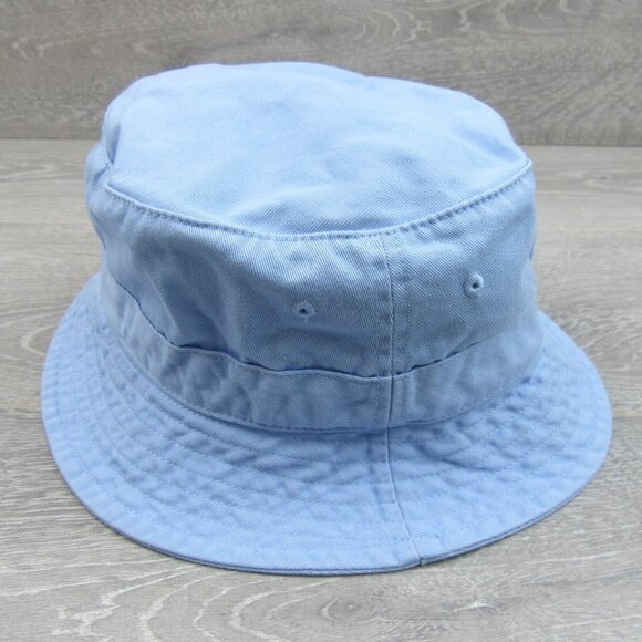 Polo Ralph Lauren Embroidered Bucket Hat Adult Size S/M Powder Blue NEW - Picture 4 of 10